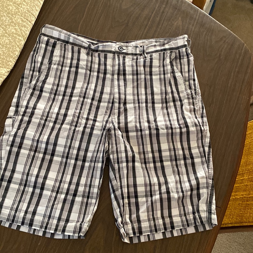 Plaid 100% cotton shorts
